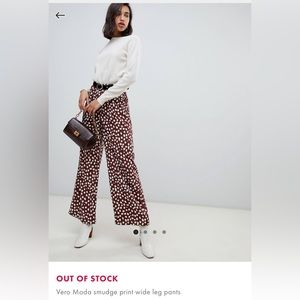 Vero Moda Smudge wide print pants